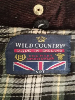 Parka encerada Wild Country verde caqui pardo