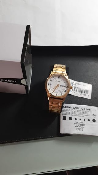 Orologio Casio Analogico Oro Bianco