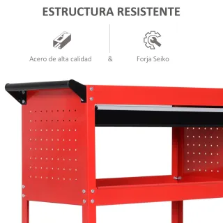 Carro Taller 3 Bandejas Rojo