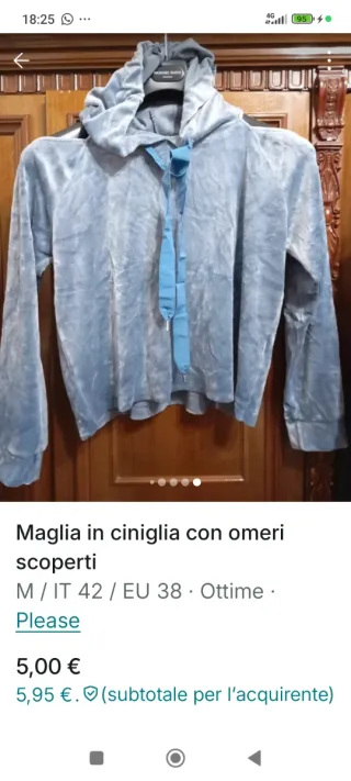 Maglia ciniglia con omeri scoperti