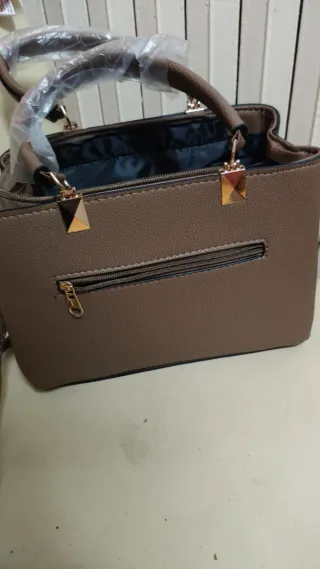 Bolso mujer marrón con monedero