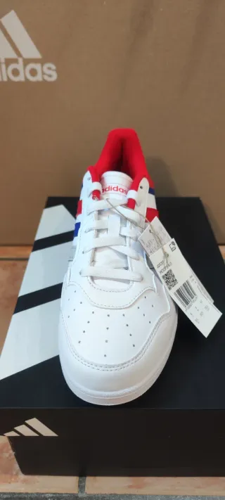 Zapatillas Adidas Blancas y Rojas