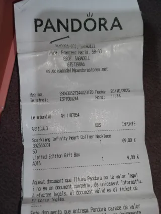 Colgante Plata Ley Corazón Infinito (urge vender)