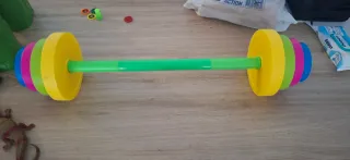 Barra y discos para niños