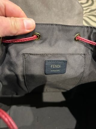 Zainetto Fendi vera pelle nero e marrone