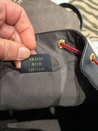 Zainetto Fendi vera pelle nero e marrone