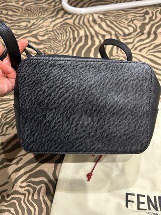 Zainetto Fendi vera pelle nero e marrone