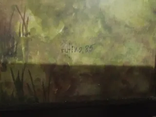 Cuadro de salón paisaje bosque