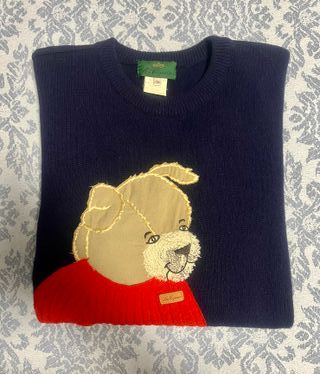 Maglione Les Copains Orsetto Blu Taglia