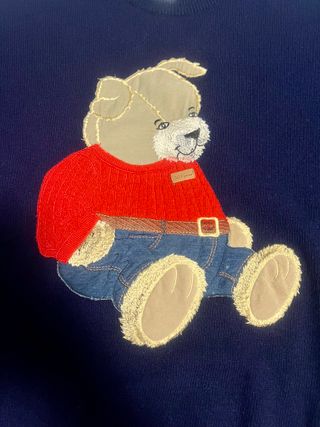 Maglione Les Copains Orsetto Blu Taglia