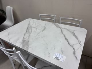 Mesa y 4 Sillas Madera Clara o blanca NUEVA