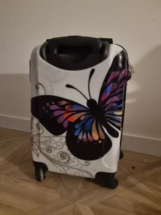 Maleta de cabina con diseño de mariposa 45x31x17