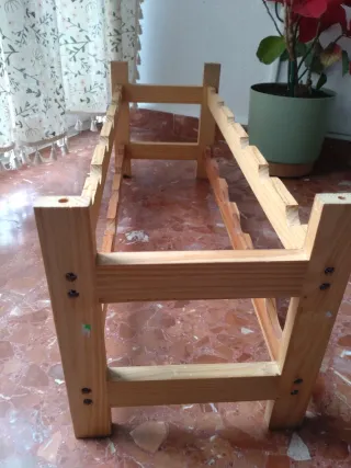 Botellero de madera para 12 botellas