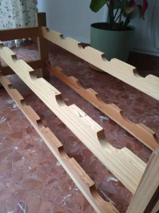 Botellero de madera para 12 botellas