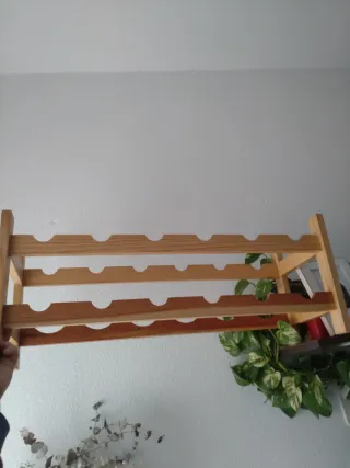 Botellero de madera para 12 botellas