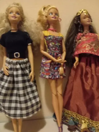 Lotto 3 Barbie Mattel