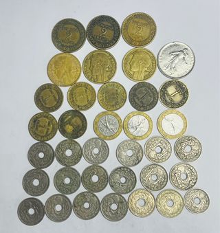 francia lote 36 monedas