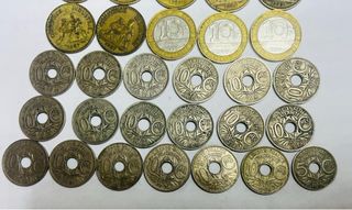 francia lote 36 monedas