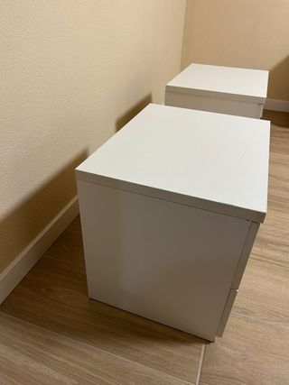 Pack 2 Mesitas de Noche Blancas