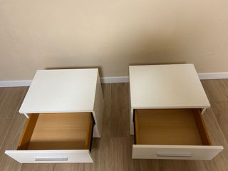 Pack 2 Mesitas de Noche Blancas