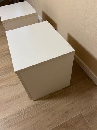 Pack 2 Mesitas de Noche Blancas