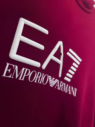 Felpa Emporio Armani EA7 Rossa
