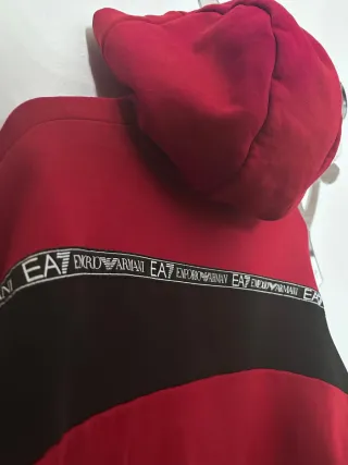 Felpa Emporio Armani EA7 Rossa