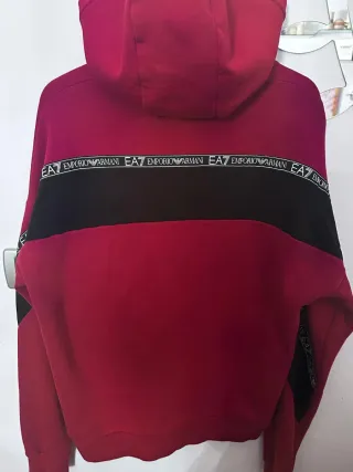 Felpa Emporio Armani EA7 Rossa