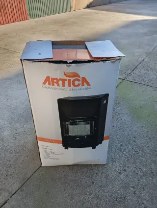 Estufa de butano ARTICA negra