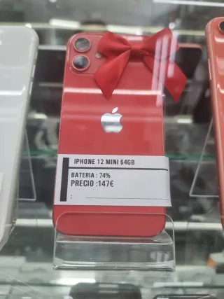 iPhone 12 mini 64GB Rosso 74% Batteria
