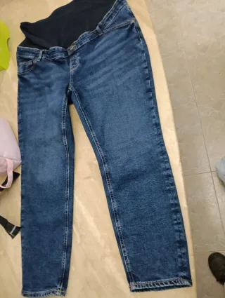 Pantalón de maternidad azul