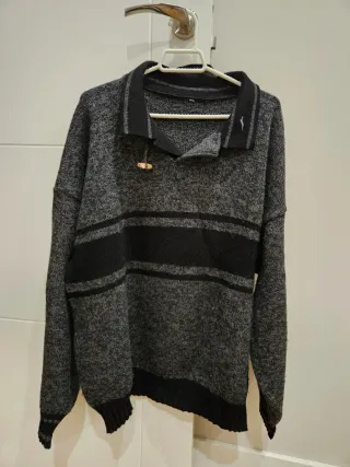 Jersey vintage hombre cuello polo retro