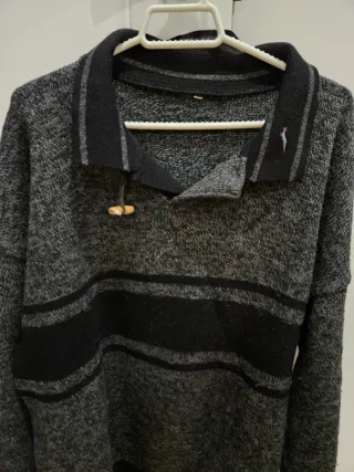 Jersey vintage hombre cuello polo retro