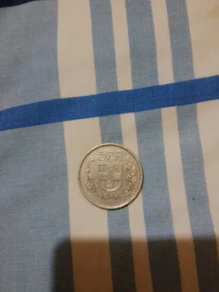 Moneda 5 Francos Suizos 1976