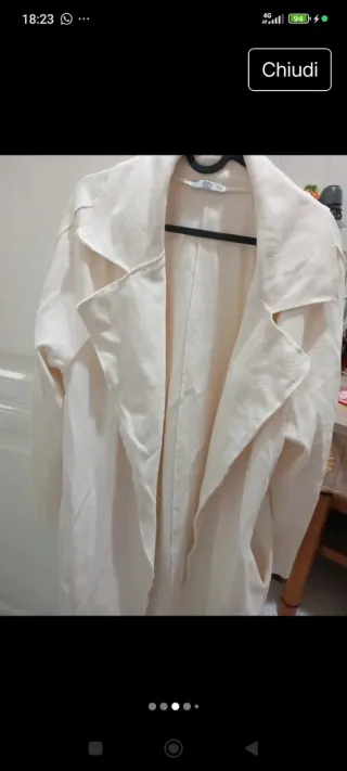 Cappottino Zara Beige poco indossato