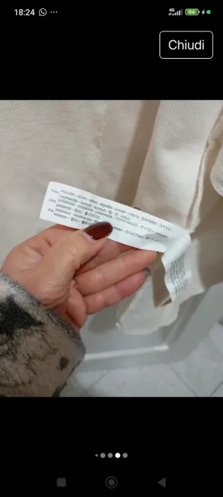 Cappottino Zara Beige poco indossato