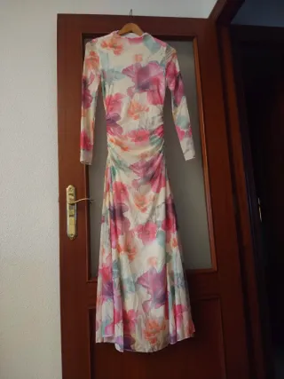 Vestido largo estampado floral