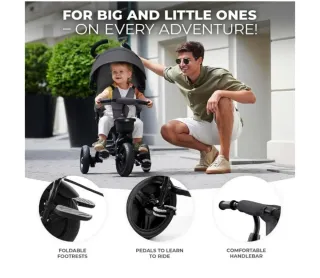Kinderkraft Aveo Bebé, Plegable, Trike, Bicicleta