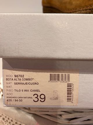 Botas Camperas Cuña Vidorreta Marrones Talla 39