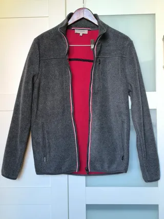 Chaqueta Polar El Ganso Talla M Gris/Roja