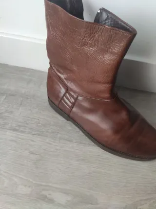 Botines de piel forrados caballero