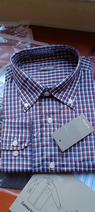 Camisa IN EXTENSO Rayas Azul Talla XL
