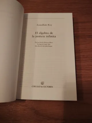 El álgebra de la justicia infinita