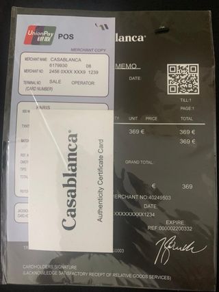 Sudadera Casablanca Negra Diseño Tennis elegante