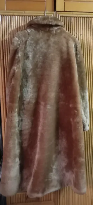 URGE Abrigo piel señora beige/marrón