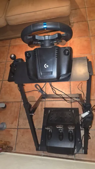 Volante Logitech G923 + palanca cambios + soporte