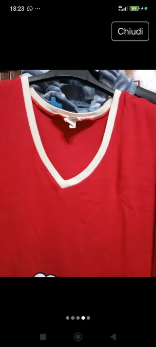 Vestito da notte Tezenis con stampa maialino