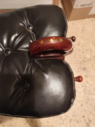 Sillón vintage madera tallada