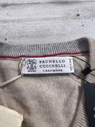 Maglione Brunello Cucinelli Cashmere Beige Uomo L