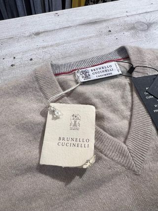 Maglione Brunello Cucinelli Cashmere Beige Uomo L